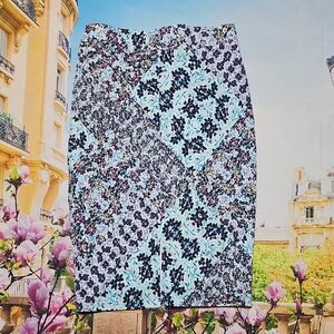 LA Vi Anthropologie Floral Patchwork Skirt Small